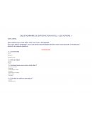 QUESTIONNAIRE DE SATISFACTION HOTEL « LES NOYERS »