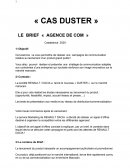 Etude de cas Dacia Duster