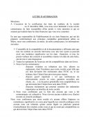 Lettre d'affirmation