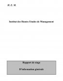 Modèle rapport de stage