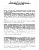 Dissertation Droit Constitutionnel : Le Régime parlementaire et ses hybridations