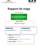 Rapport de stage société Fixton