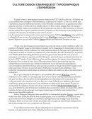 CULTURE DESIGN GRAPHIQUE ET TYPOGRAPHIQUE