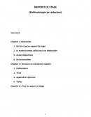 Methodologie de rapport de stage