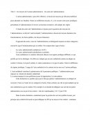 Les moyens de l’action administrative : les actes de l’administration