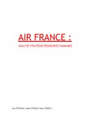 Analyse de la stratégie de ressources humaines d'Air France