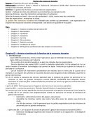 Gestion des ressources humaines