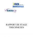 Rapport de stage technicien