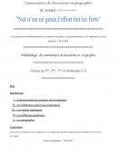 Commentaire de documents en géographie