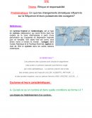 En quoi les changements climatiques influent-ils sur la fréquence et leurs puissances des ouragans?