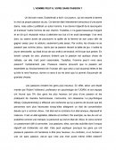 L'homme peut-il vivre sans passion?