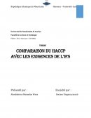 Comparaison HACCP avec les exigences de IFS