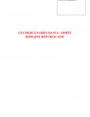 Les Mercenaires dans l'armée Romaine Républicaine