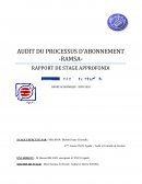 AUDIT DU PROCESSUS D’ABONNEMENT -RAMSA-