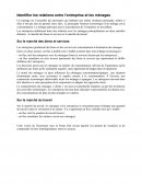 Les relations entre l’entreprise et les ménages
