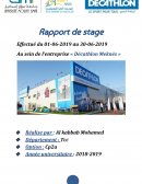 Rapport de stage Décathlon