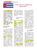 Cuba, après le castrisme une démocratie ?