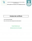 Analyse des certificats maritime