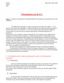 Dissertation sur le commerce international