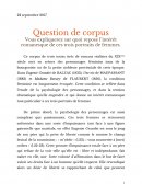 Question de corpus