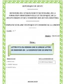 LETTRE N°15U ROMAN UNE SI LONGUE LETTRE E MARIAMA BA : LA DÉSINVOLTURE DE BINETOUE BINETOU