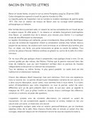 Bacon en toute lettre