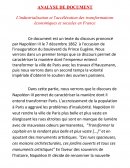 Analyse de document, L'industrialisation et l'accélération des transformations économiques et sociales en France