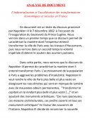 Analyse de document, L'industrialisation et l'accélération des transformations économiques et sociales en France