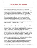 Controverse sur l'âge de la Terre : Texte argumenté