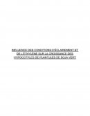 INFLUENCE DES CONDITIONS D’ÉCLAIREMENT ET DE L’ÉTHYLÈNE SUR LA CROISSANCE DES HYPOCOTYLES DE PLANTULES DE SOJA VERT