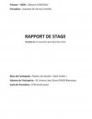 Rapport de stage en crèche