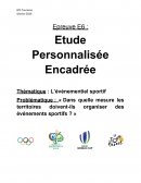 EPE BTS Tourisme événements sportifs