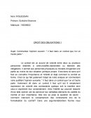 Droit des obligations : Commentez l'opinion suivant :" il faut dans un contrat que l'un et l'autre parle ".