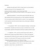 Dissertation sur la genèse de l'UE