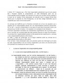 Dissertation : Une responsabilité pénale du fait d’autrui.