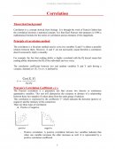 Correlation : Theoretical background