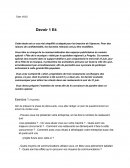 Devoir 1 en E4 2ème Année BTS Communication