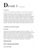 Devoir espagnol n°1 deuxième année bts tourisme