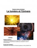 Dossier science physique : La lumière et l'Univers