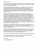Lettre de motivation