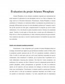 Évaluation Projet Arianne Phosphate
