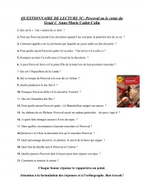 questionnaire du livre la rencontre
