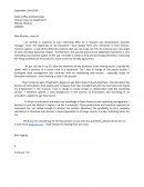 Lettre motivation anglais