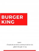 Rapport universitaire communication Burger King