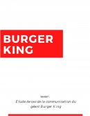 Rapport universitaire communication Burger King