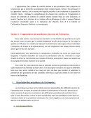 L'appréciation d'une système de contrôle interne et des procédures d'une entreprise