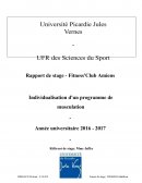 Rapport de stage staps