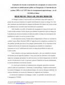 Evaluation des besoins en formation des enseignants en sciences de la santé dans les établissements publics au Sénégal face à l’introduction du système LMD et de l’APC dans les enseignements/apprentissage : cas de l’ENDSS de Dakar.