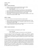 Réponse partiel économie - cas Gavotte - L3 Commerce International