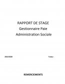 Rapport de stage de gestionnaire de paie